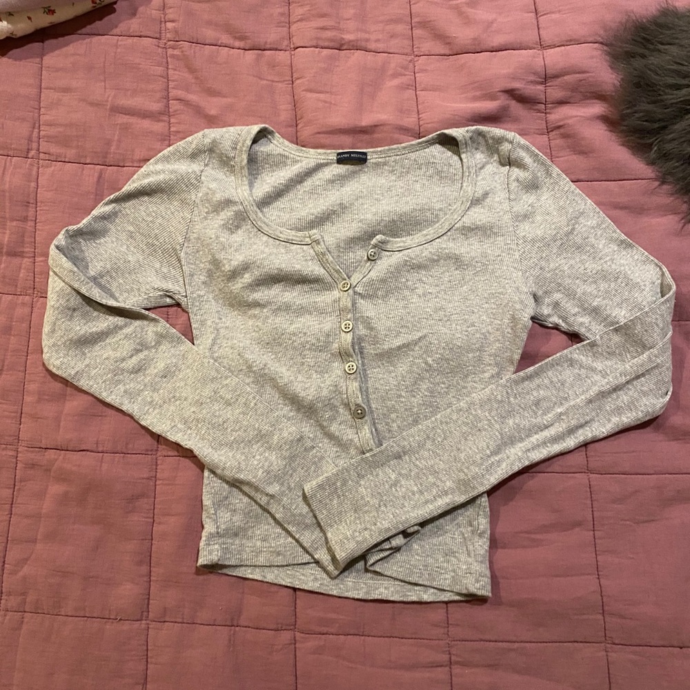 Gray Brandy Melville Top